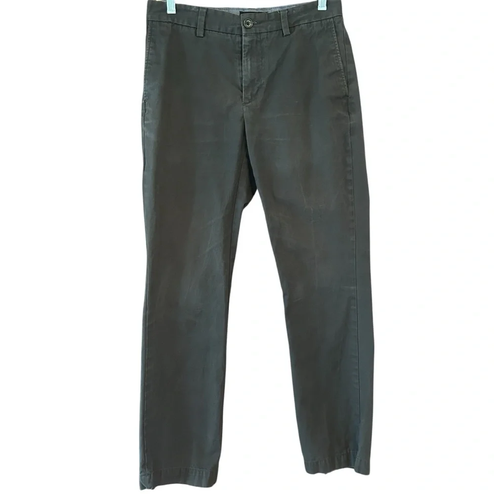Banana Republic Men's Straight Fit Emerson Chino Sharp Grey Size 30x30